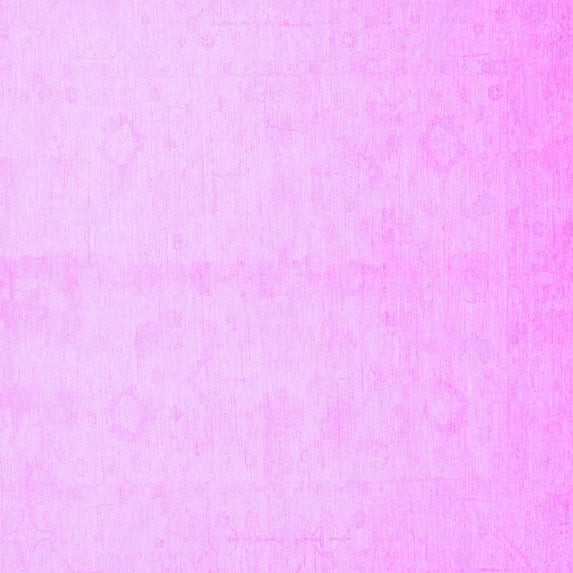 Ahgly Company Indoor Square Oriental Purple Traditional Area Rugs, 5' Square