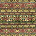 thumbnail image 1 of Ahgly Company Indoor Square Abstract Copper Green Southwestern Area Rugs, 8' Square, 1 of 6