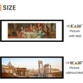 thumbnail image 3 of HearthHarmony 10x30 Picture Frame, Display Pictures 8x24 with Mat or 10 x 30 Without, Wall Hanging Panoramic Frames, Black, 1 Pack, 3 of 11