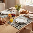 thumbnail image 6 of Sm:)e Wheat Ear Black Farmhouse Woven Placemats Set of 4,12x18 Inch, Seasonal Holiday Rustic Kitchen Dining Table Decoration for Home Party Decor, 6 of 6