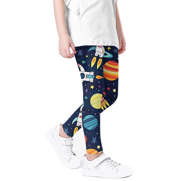 Iyufng Kids' Leggings,Toddler Kids Girls Pants,Toddler Girl Pants,3-8 Years Girls' Fashionable Space Printed Bottom Pants That Can Be Worn Outside,Baby Girl Pants