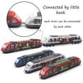 thumbnail image 3 of Train Set High Speed Lotomotive Engine Die Cast Model Car Sliding Subway Train for Kids Set of 3, 3 of 7