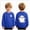 # Blue, variant on Child Boys Halloween Shirt for 7t 8t Boys Halloween T-shirt Boys Ghost Kids Shirt Crewneck Long Sleeve Graphic Top Toddler to Youth Boys Clothes Size 7-8 Years