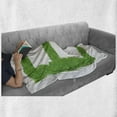thumbnail image 6 of Letter B Soft Flannel Fleece Blanket, Kids Baby Boys Children Capital B Name Fresh Growth Environment Ecology Concept, Cozy Plush for Indoor and Outdoor Use, 50" x 70", Green White, by Ambesonne, 6 of 6