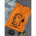 thumbnail image 3 of Hoppy Halloween Beer Ghost Graphic - Women's T-shirt, 3 of 4