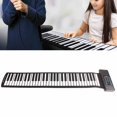 thumbnail image 1 of Piano Con Teclado Enrollable De 61 Teclas, Piano Portátil Con Pantalla Digital LED, Función MIDI Para Computadora O Tableta, 1 of 7