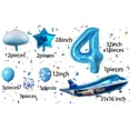 thumbnail image 2 of Set de globos aeroplanos MPRVAKYF para decoración de fiestas, 31 pulgadas, azul, 2 of 2