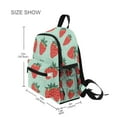 thumbnail image 3 of FORMRS School Backpack with Front Zippered Pocket 12" Student Travel Daypack, Red Strawberry, 3 of 6