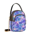 thumbnail image 7 of FORMRS Crossbody Bag for Women Quilted Travel Shoulder Cell Phone Purse with Chain Strap Handbag, Pink Starfish Pattern, 7 of 7