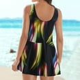 thumbnail image 4 of Women's Plus Size Athletic Swimwear Two Tops with Swim Shorts L-4XL, 4 of 9
