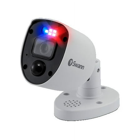 Swann - Professional 8-Channel, 4-Camera Indoor/Outdoor Wired 4K UHD 2TB DVR Security Camera Surveillance System - White