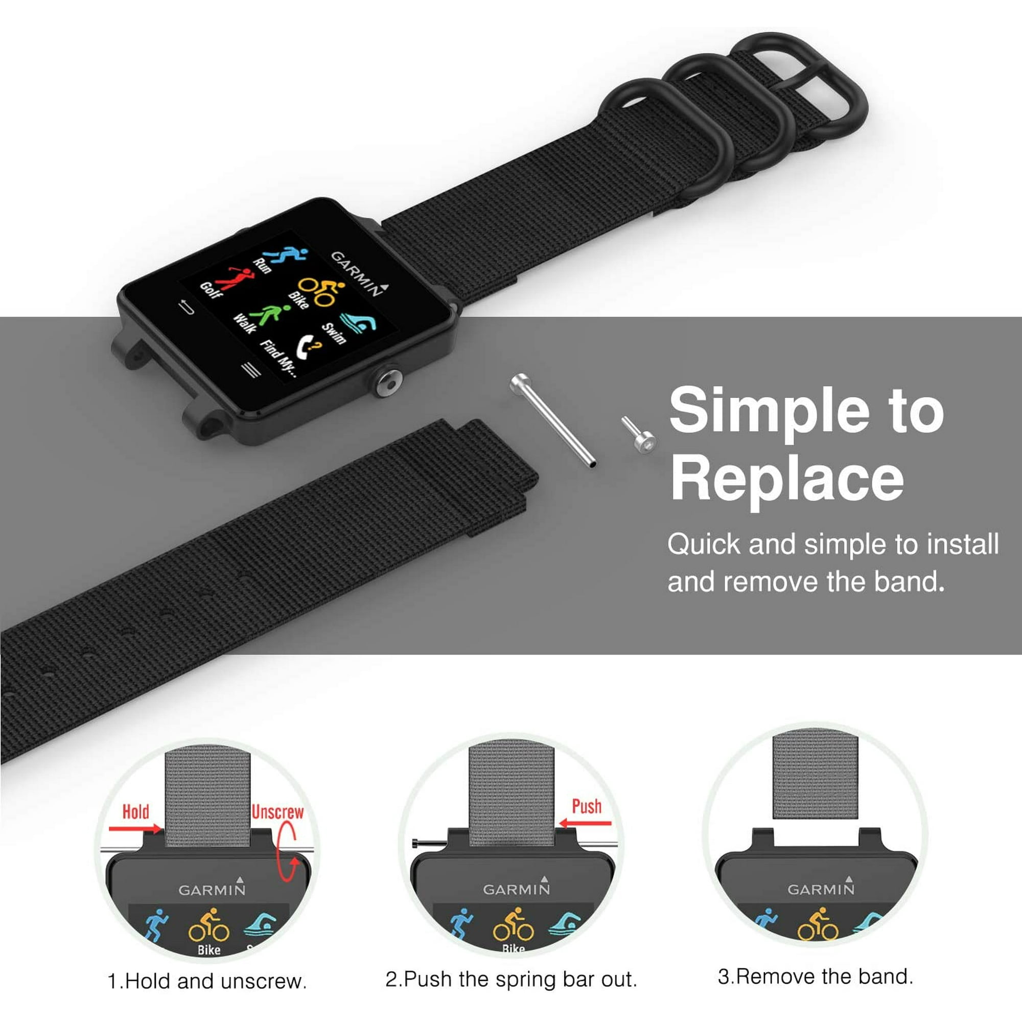 Garmin s1 golf watch strap replacement sale