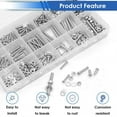 thumbnail image 3 of 516Pcs Nuts and Bolts Assortment Kit 21-Sizes M3/M4/M5/M6 Nut Bolt Washer Assortment Kit for Machinery, Furniture, Automotive, Motorcycle Repairs, 3 of 6