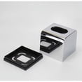thumbnail image 3 of Almacenamiento elegante para la oficina o el baño, diseño moderno con acabado de espejo acrílico y fácil recarga para la tapa de la caja de pañuelos de gran apertura, 3 of 5