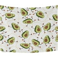 thumbnail image 2 of Dancing Avocado Tapestry Wall Hanging Tapestries Happy Colorful Hippie Psychedelic Art Polyester Carpet Wall Decorative for Living Room Bedroom 80x60inch, 2 of 7
