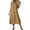 Brown, variant on Women Dress V Neck Short Sleeve Long Dress Solid Loose Casual Shift Dress