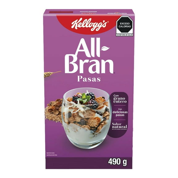 Cereal Kellogg's All Bran Pasas 490 g