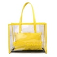 thumbnail image 1 of Candy Color 2 in 1 Chain Strap Clear Handbags Transparent Tote Purses for Women, 1 of 7