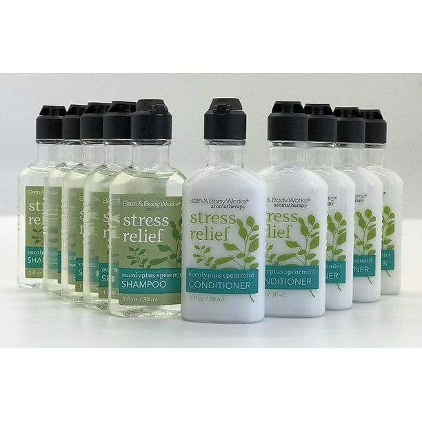 Bath & Body Works Stress Relief Aromatherapy Body & Shine Shampoo and