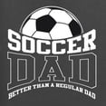 thumbnail image 5 of Wild Bobby, Soccer Dad Better Than a Regular Dad Father's Day Unisex Hoodie Sweatshirt, Charcoal, 3X-Large, 5 of 6
