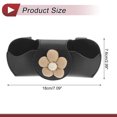 thumbnail image 4 of Funda para gafas de sol de coche Unique Bargains, magnética, universal, para visera de coche, estuche protector para gafas, cuero PU, negro, 18x7.6cm, 1 pieza, 4 of 7