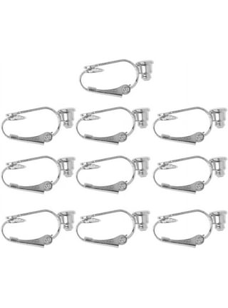 ESTONE 10Pc Clip-on Earring Converter Non-pierced Ear Hoop With Comfort  Earring Cushion 