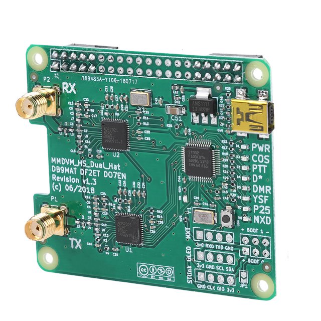 USB MMDVM Dúplex Kit de Módulo de Punto de Acceso de Placa Conjunto de Antena Dual Piezas para DMr P 25 D Star