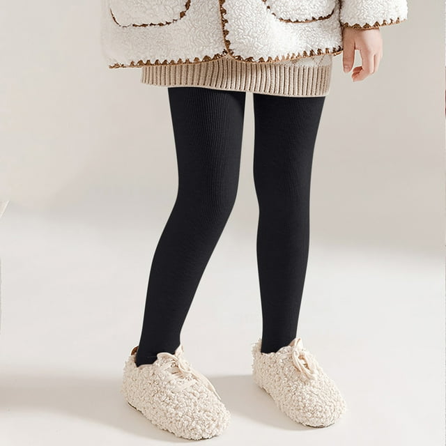 LSLJS Collants d'Hiver Élastiques Chauds pour Filles, Bas et Pantalon pour Enfants (1-15 Ans), Leggings pour Filles