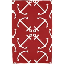 Simply Daisy 30" x 60" Anchor's Up Geometric Print Beach Towel