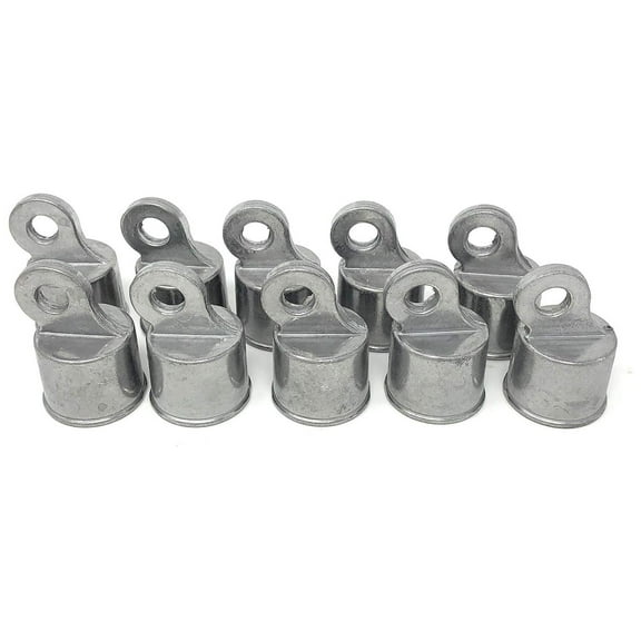 CintBllTer Chain Fence Rail Ends Aluminum 10 Pc Pack 1-3/8"