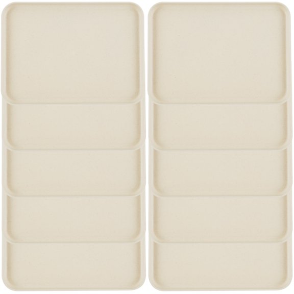 10 Pcs Large Capacity Serving Platters and Trays Food Grade Serving Tray Stackable Serving Platters and Trays Space Saving Serving Tray Easy to Clean Serving Tray for Veggie Fruit