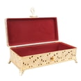 thumbnail image 1 of Caja De Baratijas Vintage Patrón Exquisito Gran Capacidad Velvet Suave Dentro De La Joya De Protección Contra El Polvo Para Mujeres Pendientes De Collar Para Hombres Anillos De, 1 of 7