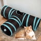 thumbnail image 3 of Túnel para gatos Salvador tubo plegable con juguete Color Azul Negro, 3 of 10