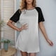 thumbnail image 4 of Camisón de manga corta para mujer, camisón suave, pijama, 4 of 7