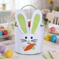 thumbnail image 4 of TIELUTT Easter Children's Cute Rabbit Easter Egg Easter Handbag Event Silicone Mat Baking Quarter Sheet Pizza Dough Tray Silicone Cookie Sheets for Oven Wooden Rods for Baking Pizza Mat, 4 of 5