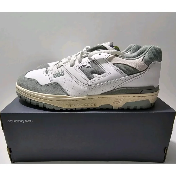 New Balance 550 "White Juniper" White Green Mint Men's Shoes Sz 12 (BB550NED)