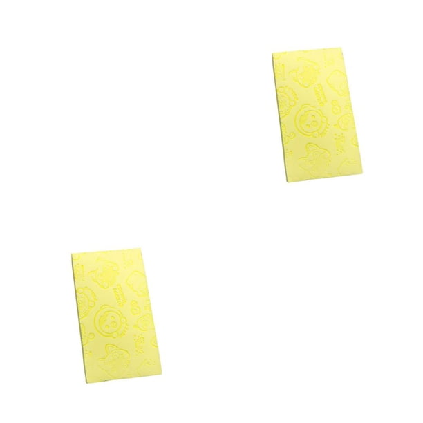Esponja de baño Matsuzay color sólido adulto limpieza piel muerta Amarillo 2Conjunto