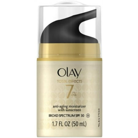 OLAY Total Effects 7 In One Anti-Aging Moisturizer With Sunscreen, SPF 30, 1.7 oz (Pack of 3)