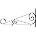 thumbnail image 3 of Signworld Hanging Sign Scroll Bracket - 36", 3 of 4