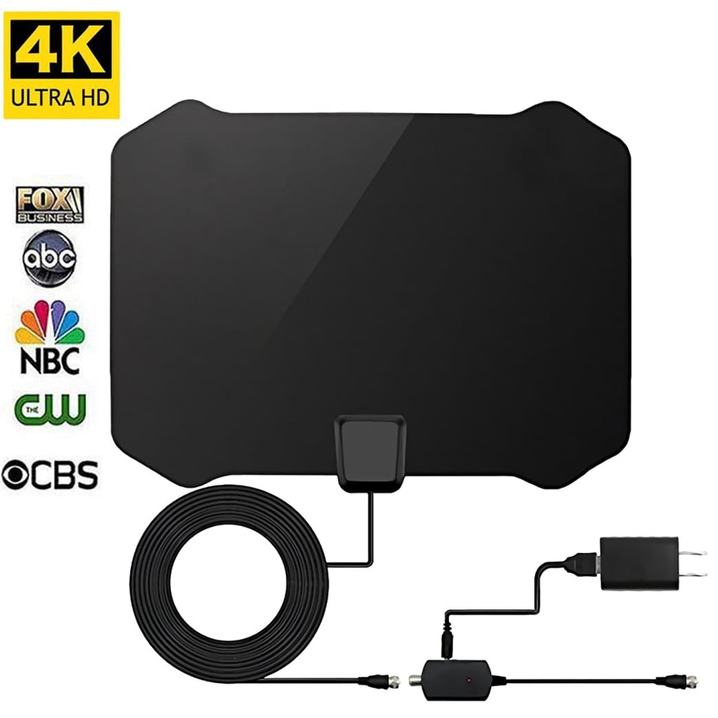 HDTV Antenna, Indoor Digital TV Antenna 50 Miles Range with Amplifier ...