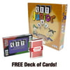Original SET Card Game and SET Junior with free deck of standard playing cards, Includes Original SET and SET Junior By SET Enterprises