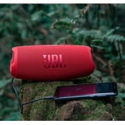 JBL Charge 5 Red Portable Bluetooth Speaker w/Divvi! Hardshell Case Bundle