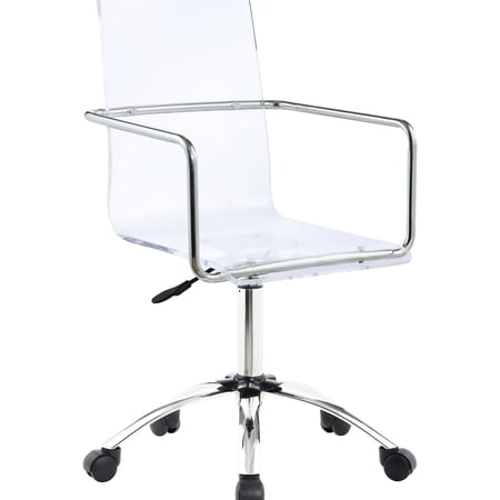 clear and chrome office chair product