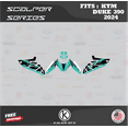 thumbnail image 2 of Kalair GFX Graphics Kit for Ktm DUKE390 (2024) Scalper Series, 2 of 4