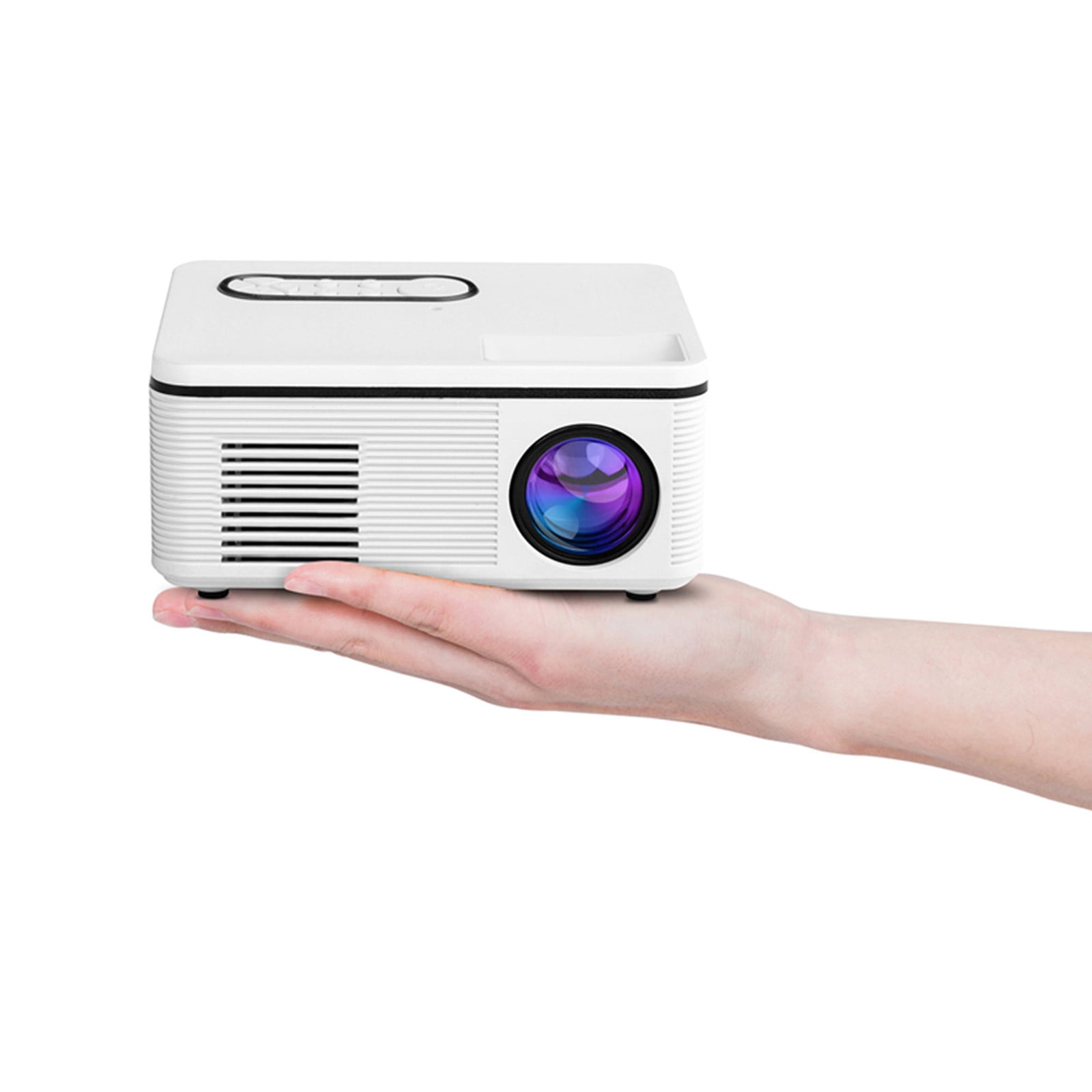 GFHFHITJ HD 1080P 60” Portable Home Movie Video Projector W/built In Speaker