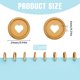 thumbnail image 2 of 11Pcs 24mm Plastic Loose Leaf Binder Discs Planner Discs Bulk Gold Hollow Heart Mushroom Hole Discbound Binding Expande Buckle Ring Disc for DIY Notebook Planner Scrapbooking Pages Artwork, 2 of 5