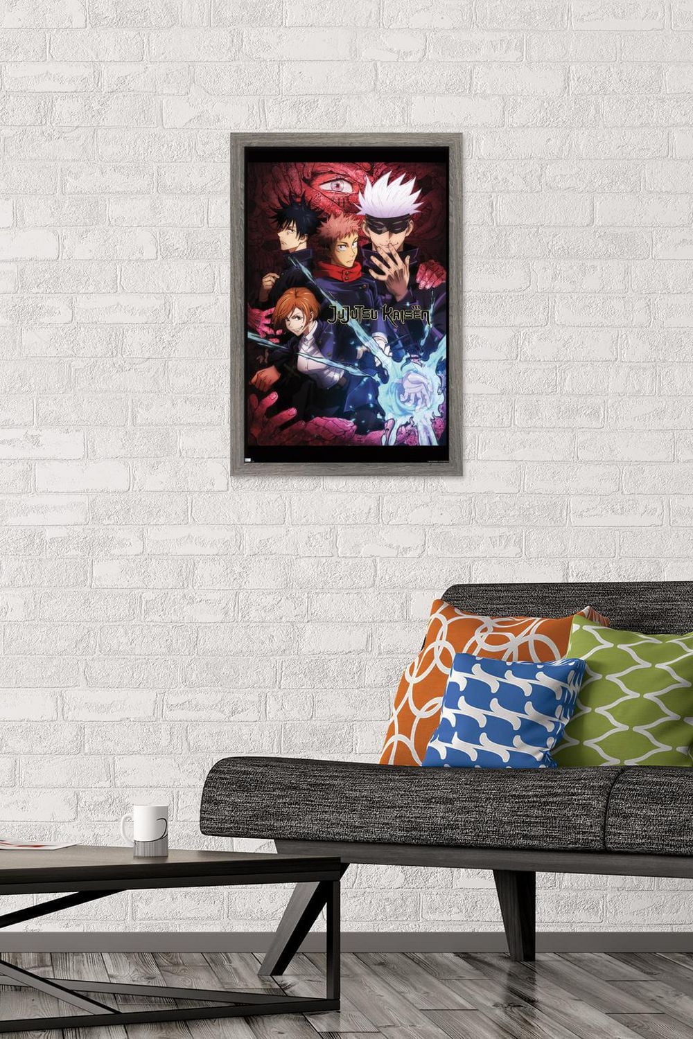 Jujutsu Kaisen - One Sheet English Wall Poster with Push Pins, 22.375" x 34"