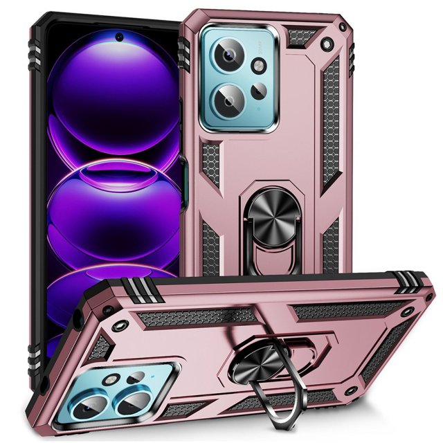 Funda de teléfono para Xiaomi Redmi Note 12 4G Global de Uso Rudo Shockproof + Cristal 9D