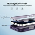 thumbnail image 4 of Allytechgroup Magnetic Case for iPhone 15 Pro Max with Ring Holder, Support Wireless Charging Hard PC Soft TPU Slim Fit Shcokfproof Protective Back Cover for iPhone 15 Pro Max, Purple, 4 of 8