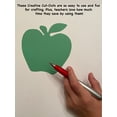 thumbnail image 2 of SHAPES ETC. Small Single Color Cut-Out - Green Apple, 2 of 3